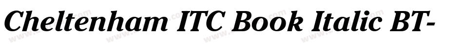 Cheltenham ITC Book Italic BT字体转换